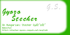 gyozo stecher business card